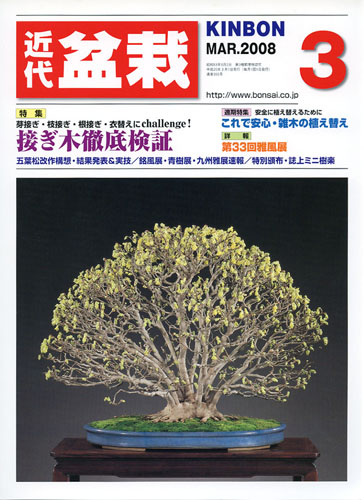 月刊「近代盆栽」2008年3月号 | 盆栽、盆栽書籍、盆栽鉢の通販│近代出版